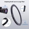 52mm Lens to 46mm Camera Lens Adapter,52mm-46mm Filter Step-Down Ring,Compatible All 46mm Filter Accessory.Made from CNC Machined view 3