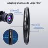 55mm Lens to 77mm Camera Lens Adapter,55mm to 77mm Filter Step-up Ring Adapter Ring,Compatible All 77mm Filter Accessory view 4