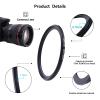 62mm Lens to 58mm Camera Lens Adapter,62mm to 58mm Filter Step up Ring Adapter Ring,Compatible All 58mm Filter Accessory view 3