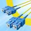 10Gtek Fiber Patch Cable - SC to SC OS2 10Gb/Gigabit Singlemode Jumper Duplex 9/125 LSZH Fiber Optic Cord, Yellow, 15-Meter(49.2-ft) view 1