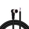 Lonlonty M12 Connector Aviation Sensor Cable - Female 4 Pin Right Angle 6.5Ft/2M Aviation Socket Waterproof Electrical Cable for Industrial Automation Control,Fieldbus Module,Device Network view 1