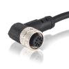 Lonlonty M12 Connector Aviation Sensor Cable - Female 4 Pin Right Angle 6.5Ft/2M Aviation Socket Waterproof Electrical Cable for Industrial Automation Control,Fieldbus Module,Device Network view 2