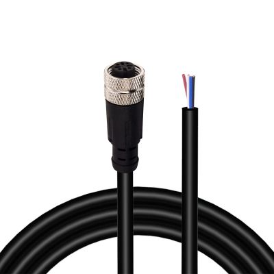 Lonlonty M12 4-Pin Aviation Sensor Cable 2M/6.6ft IP67 Waterproof