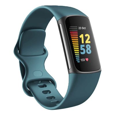 Replacement Bands Compatible with Fitbit Charge 5/6, Silicone Fitness Sport Wristbands for Women/Men, Small/Large (Small, Green Pine Needles)