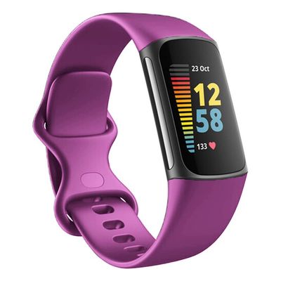 Fitbit Charge 5/6 Compatible Silicone Fitness Sport Wristbands - Women/Men, Small/Large (Small, Purple)