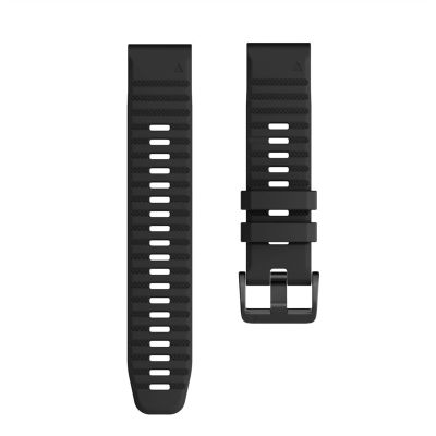 CZKE Silicone Smart Watchband for Garmin Fenix 7 7X 7S 6X 6 Pro 5X 5 Plus 3HR Easy Fit Quick Release 20 26 22mm Wristbands (Color : Black, Size : Width 20mm)