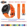 CZKE Silicone Smart Watchband for Garmin Fenix 7 7X 7S 6X 6 Pro 5X 5 Plus 3HR Easy Fit Quick Release 20 26 22mm Wristbands (Color : Black, Size : Width 20mm) view 4