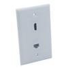 1Gang Colorful 1 Port HDMI 1 Port CAT6 RJ45 Female To Female Wall Plate (Gray) view 2