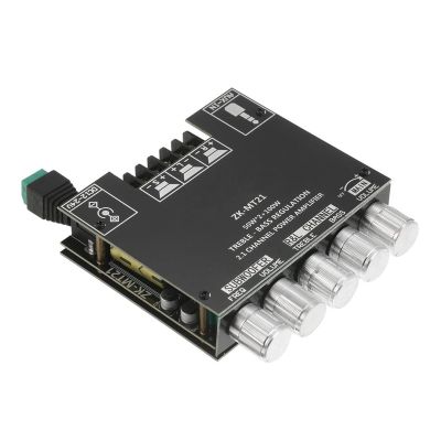 Bluetooth Power Amplifier Board with Subwoofer 2.1 Channel 50W 100W, DC12V 24V Audio Power Amplifier Module for DIY Home Theater Audio System