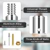 Sartatue Thread Tip Replacement,Ultra Threaded Tip Repair Kit 1 Inch Extension Pole Adapter Tips Metal Threaded Handle Tips for Mop Broom Brush (1 Inch-2PCS) view 2