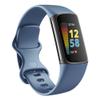 Replacement Bands Compatible with Fitbit Charge 5 Band/Fitbit Charge 6 Band for Women Men, Silicone Fitness Sport Wristbands for Women Men Small Large (Small, Steel Blue) view 1