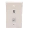 1Gang Colorful 1 Port HDMI 1 Port Coaxial F RG6 Female To Female Wall Plate (Ivory) view 1