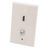1Gang Colorful 1 Port HDMI 1 Port Coaxial F RG6 Female To Female Wall Plate (Ivory) view 3