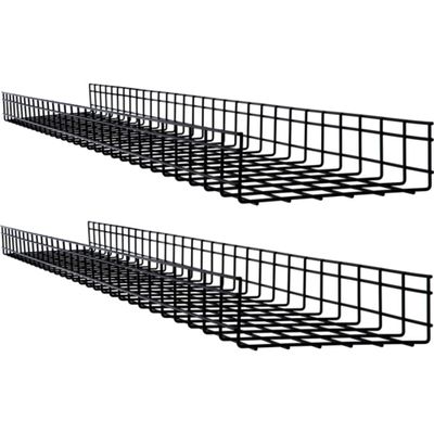 WIRE MESH CABLE TRAY 2 PACK 300 X 100 X 1500MM 12IN X 4IN X5FT