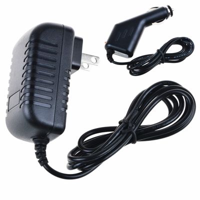 Dysead AC Adapter +Car Charger for Coby Kyros MID7022-4G MIS1125 MID7015B-4G MID7015B Android Tablet PC Power Supply Cord PSU