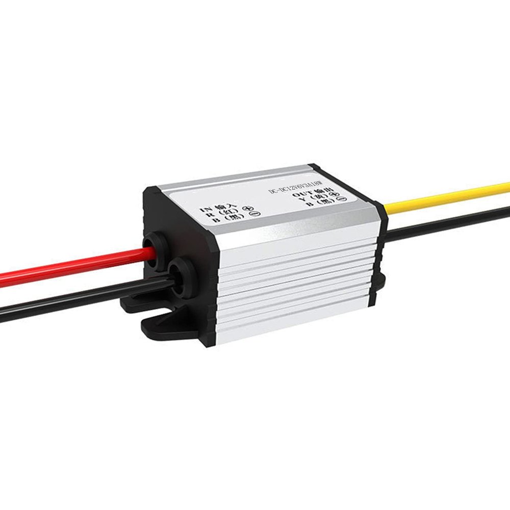 12v to 6v Converter DC Step Down Buck Voltage Regulator DC Transformer Power Supply 3A 18W Waterproof Car Converter Compatible with Led Light Car Truck Boat