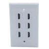 1Gang Colorful 6 Ports HDMI Female To Female Wall Plate (Gray) view 1