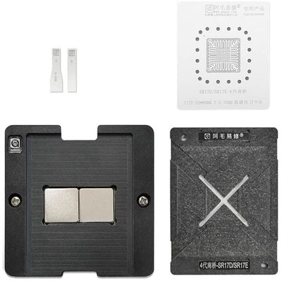 Amaoe BGA Reballing Jig Platform for Macbook SR177/SR173/SR174/SR178 Chip IC Soder Template Tin Planting Station BGA Platform Reballing Kits Repair Tools - 0.20mm