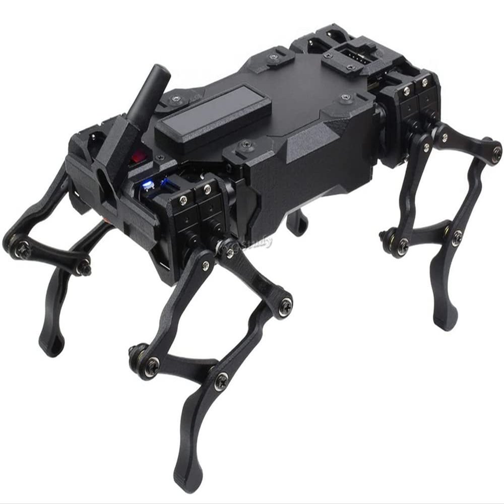 WAVEGO 12-DOF Bionic Dog-Like Robot with Open Source for ESP32 and PI4B for Facial Recognition Color Tracking Motion Detection Basic Starter Kit @XYGStudy