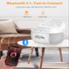 Greadio CD Player Boombox Cassette Player Combo with Bluetooth,AM/FM Radio,Stereo Sound with Remote Control,AUX/USB Drive,Tape Recording,AC/DC Powered,Headphone Jack,LCD Display for Home,Kids,Gift view 4
