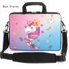 AMARY 15.4" 15.6" laptop sleeve adjustable shoulder strap with handle accessory pocket for men women (15" JDB-1) view 3