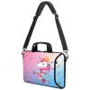 AMARY 15.4" 15.6" laptop sleeve adjustable shoulder strap with handle accessory pocket for men women (15" JDB-1) view 4