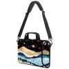AMARY 15.4" 15.6" laptop sleeve adjustable shoulder strap with handle accessory pocket for men women (Mountains Galaxy) view 4
