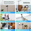 Camera Desk Mount Webcam Stand with Overhead Articulating Magic Boom Arm 1/4" Ball Head for DSLR Tripod, Adjustable Light Stand, Tabletop C Clamp for Ring Light Photo Video Shooting Live Streaming view 2