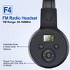 F4 Portable FM Radio Headphones with AAA Batteries Operated (Not Included) view 3