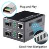 A Pair of Fiber Transceiver, 1.25G/s Bidi Gigabit Multi-Mode SFP Ethernet Media Converter with 2PCS LC Dual Module Included, 10/100/1000Base-Tx to 1000Base-SX SMF RJ45 to SFP Slot up to 550M view 4