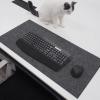 ZPEE Felt Gaming Mouse Pad Large,Not-Slip Mouse Mats for Computer Writing Mat for Desk Mice Mat Washable Keyboard Mat-Dark Gray 60x120cm view 1