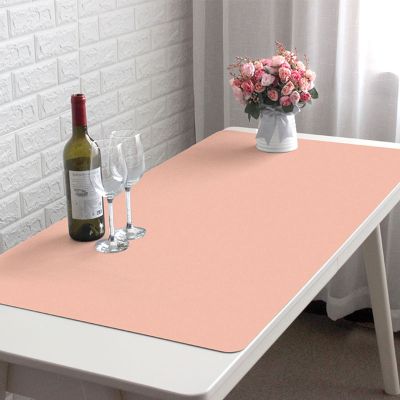 ZPEE Extended Mouse Mat Gaming Large,Not-Slip Gaming Mouse Pad for Desk Leather Mice Mat Waterproof Table Mat for Desk Keyboard Mat-Pink 100x60cm