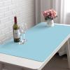 ZPEE Extended Mouse Mat Gaming Large,Not-Slip Gaming Mouse Pad for Desk Leather Mice Mat Waterproof Table Mat for Desk Keyboard Mat-Light Blue 90x45cm