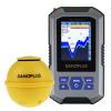 Portable Fish Finder Large HD Display Wireless Fish Finder, Fish Finders & Depth Finders for Boats with 147 feet Depth Detection Sensor, Rechargeable Castable Fish Finder Display Fish, Temp, Depth view 1