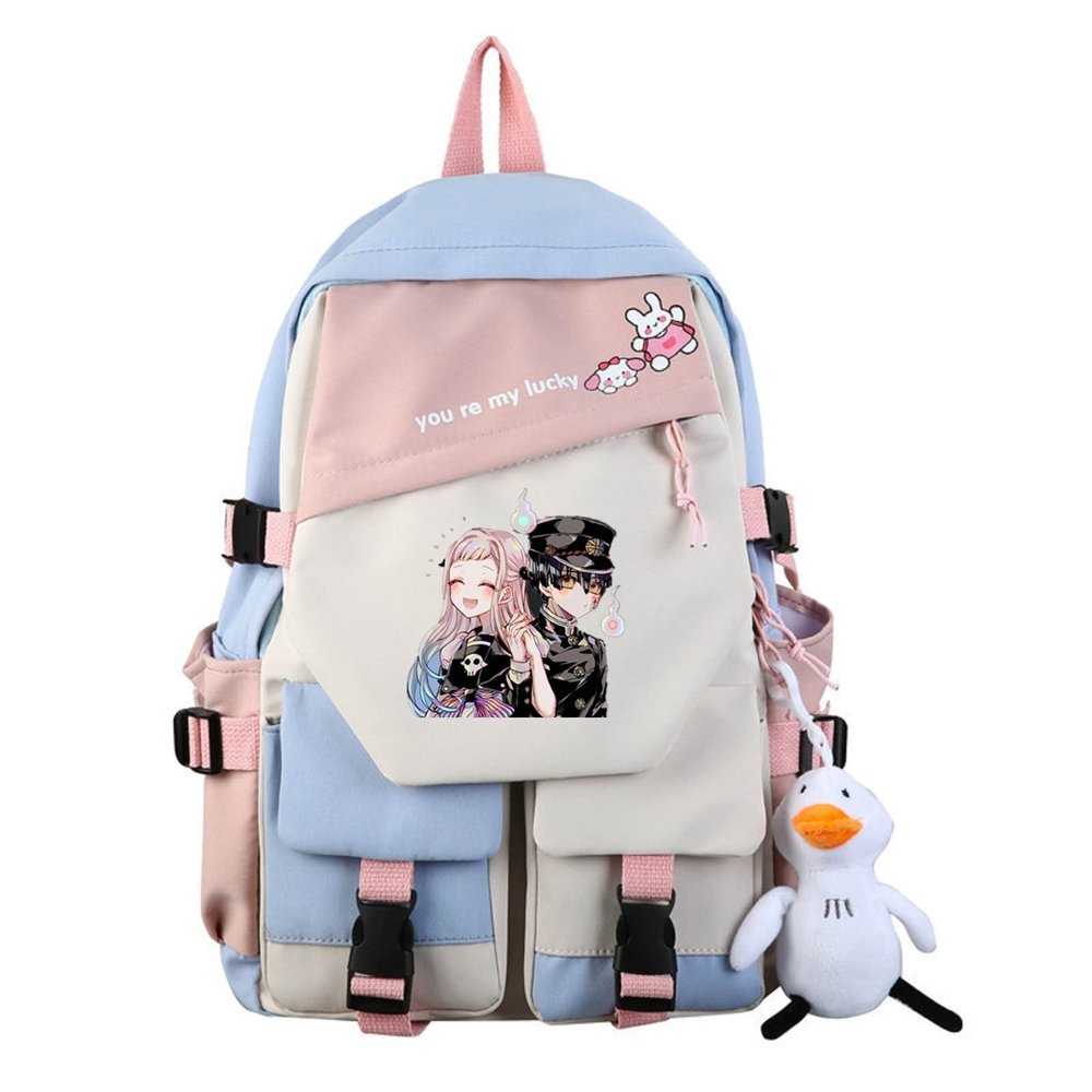 ISaikoy Anime Toilet-bound Hanako-kun Backpack Bookbag Shoulder School Bag Daypack Laptop Bag 9