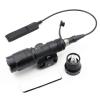 LThyzszb Tactical Picatinny Flashlight M300A Mini Light LED Whitelight with Strobe Weapon Light with Pressure Switch Tactical Flashlight 400 Lumens (Black, M300A) view 1