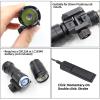 LThyzszb Tactical Picatinny Flashlight M300A Mini Light LED Whitelight with Strobe Weapon Light with Pressure Switch Tactical Flashlight 400 Lumens (Black, M300A) view 3