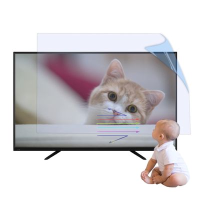 CUNIO 55 Inch LED Smart TV Screen Protector, Anti Blue Light/Anti Glare Filter Film Ultra-Clear Matte Film, Easy to Install for Sharp Sony Samsung Hisense LG Etc / 55in 1211x682mm
