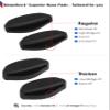 BLAZERBUCK Replacement Nose Piece Pads for Oakley Top Knot OO9434/Side Swept OO9445/HSTN OO9464/Wildrye OO9230/HSTN HQ OX8208 Sunglasses - Black view 4