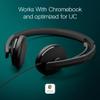 EPOS I SENNHEISER C10 USB Headset with Microphone | Wired Headphones with Simple and Flexible USB C Connection and EPOS BrainAdapt Technology ,Black view 4