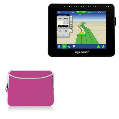 BoxWave Case Compatible with Ag Leader InCommand 800 - SoftSuit with Pocket, Soft Pouch Neoprene Cover Sleeve Zipper Pocket - Flamingo Pink
