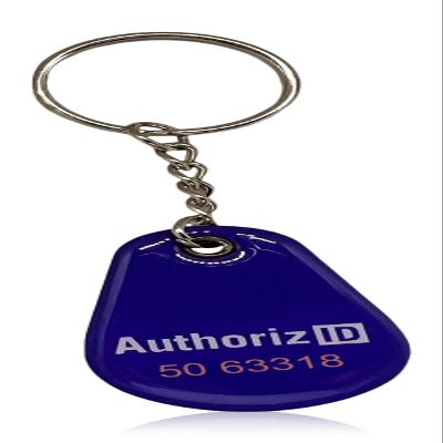 AuthorizID 50 pcs 26 Bit Proximity Key Fobs Blue Epoxy Tear Drop Weigand Prox Keyfobs Compatable with ISOProx 1386 1326 H10301 Format Readers. Works with The vast Majority of Access Control Systems
