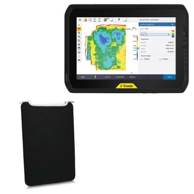 BoxWave Case Compatible with Trimble T100 - SlipSuit, Soft Slim Neoprene Pouch Protective Case Cover - Jet Black