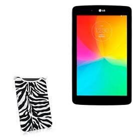 BoxWave Case Compatible with LG G Pad 7.0 - Zebra Plush SlipSuit, Animal Print Padded Soft Sleeve