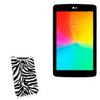 BoxWave Case Compatible with LG G Pad 7.0 - Zebra Plush SlipSuit, Animal Print Padded Soft Sleeve view 1