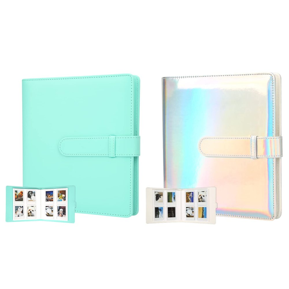 2Packs 256 Pockets Photo Album for Fujifilm Instax Mini LiPlay 11 90 70 50S 26 25 9 8+ 8 7S Instant Camera/Mini Link SP-1 Printer, Polaroid Snap SnapTouch PIC-300 Z2300 Mint Zip Instant Camera Printer