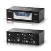 4K HDMI KVM Switch 2 Monitors 2 Computers, 4K@60Hz Dual KVM Switch for 2 Computers Sharing 2 Monitors, Keyboard, Mouse, Hard Drives, with EDID Adaptive,USB KVM Audio Independent/Asynchronous Switching view 1