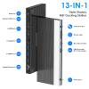 WAVLINK USB C Docking Station 4K Triple Display (2 HDMI + 1 Displayport) with 100W PC Charging, Gigabit Ethernet, 4 USB 3.0, SD/TF Card Slot, Audio, for Dell HP MacBook Lenovo and Other USB C Laptops view 2