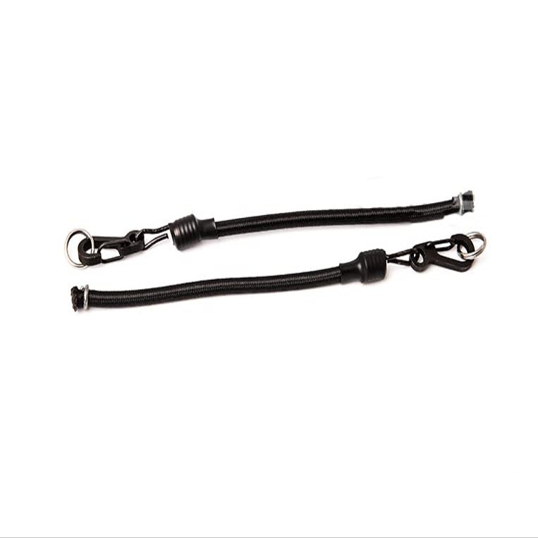 FMA Bungee Replacement Elastic Rubber Band Cord String Hook 1 Pair for ARC Helmet for Fixed NVG VAS (BK)
