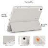 Akkerds Compatible with iPad Air 11 Inch Case 7th/6th Generation (M3/M2) 2025/2024, for iPad Air 5th/4th Generation Case 10.9 Inch 2022/2020 with Pencil Holder[Auto Sleep/Wake], Gray view 3
